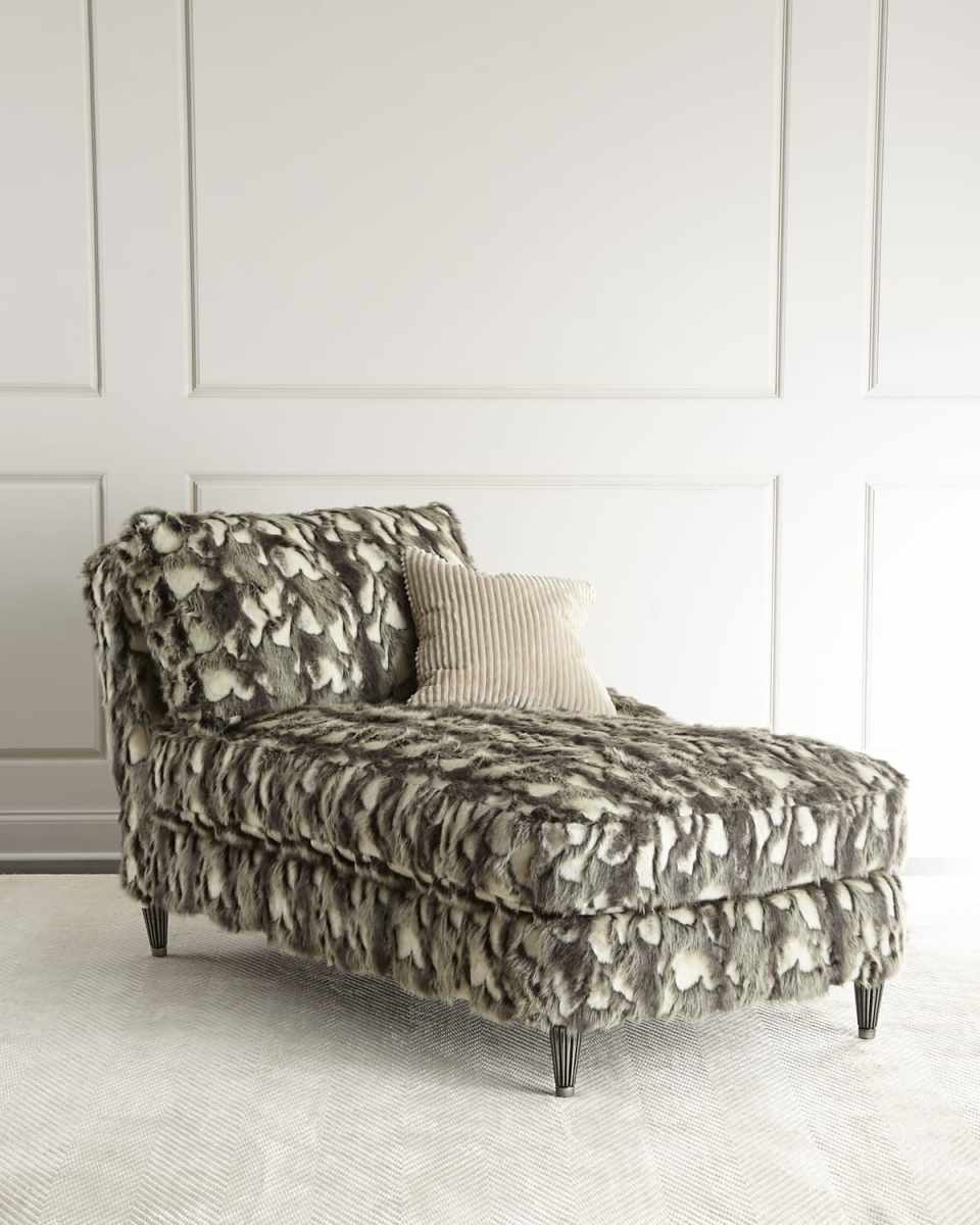 Nash Faux-Fur Left-Arm Chaise